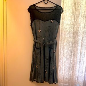 Effie’s Heart xl dress with sheer detail and pockets